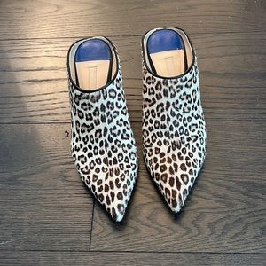 Stuart Weizmann Mira mules LEOPARD PRINT
